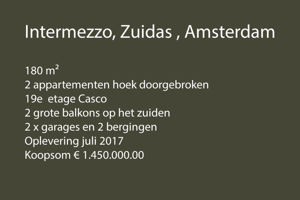 Intermezzo, Zuidas , Amsterdam.fw