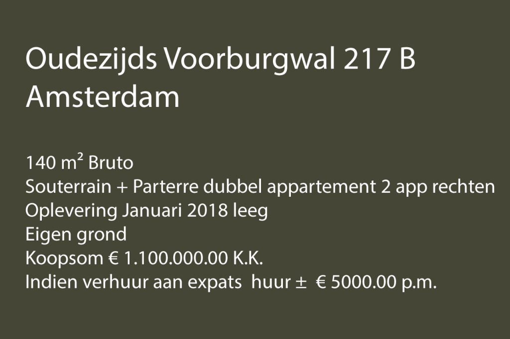 Oudezijds Voorburgwal 217 B.fw